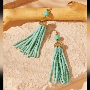 Beaded Tassel Earrings